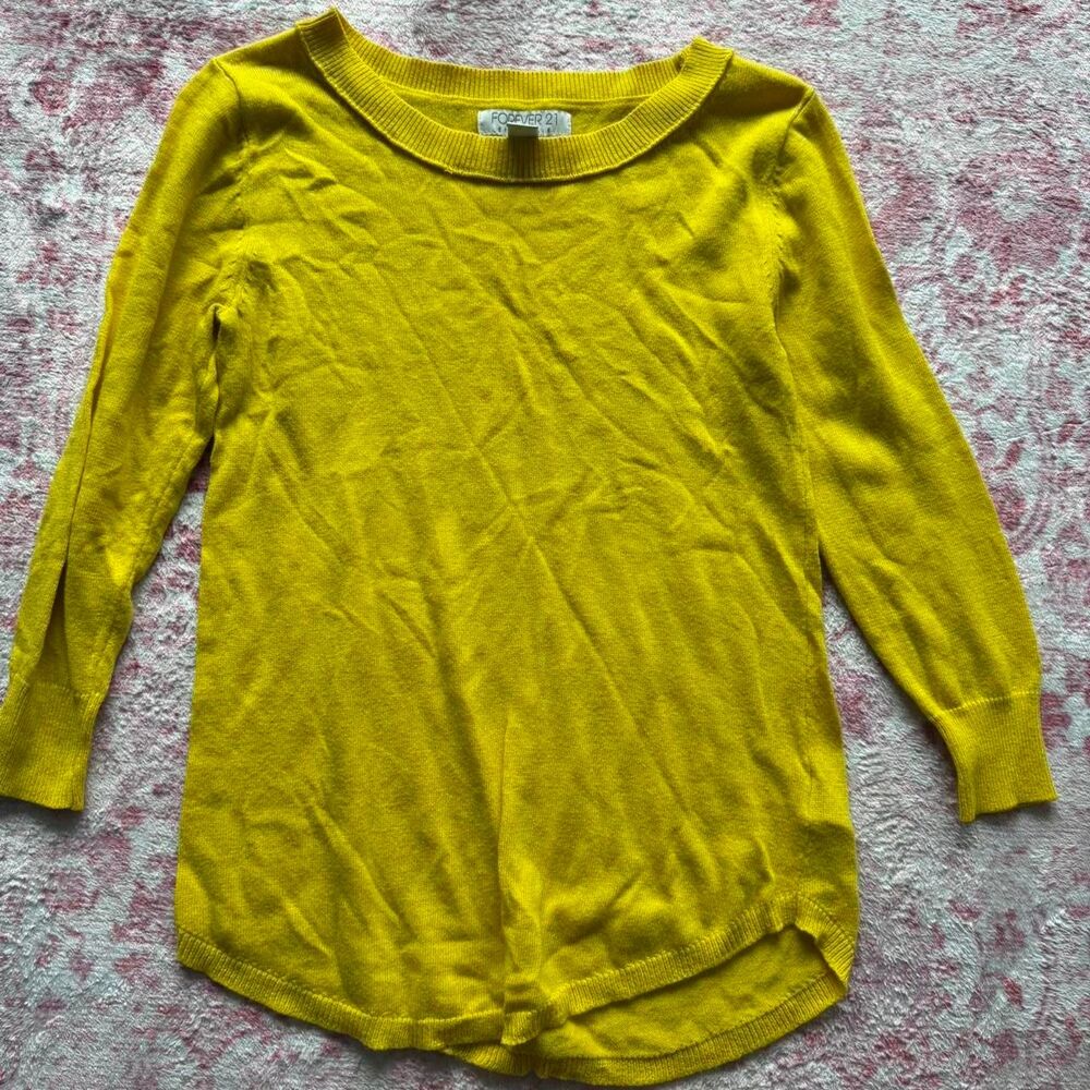 Forever-21 Women's Yellow Shirt